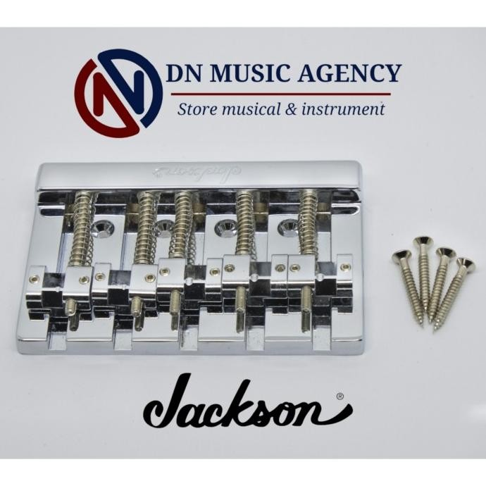 bridge jackson bass 4 string & 5 string chrome bridge bass original
