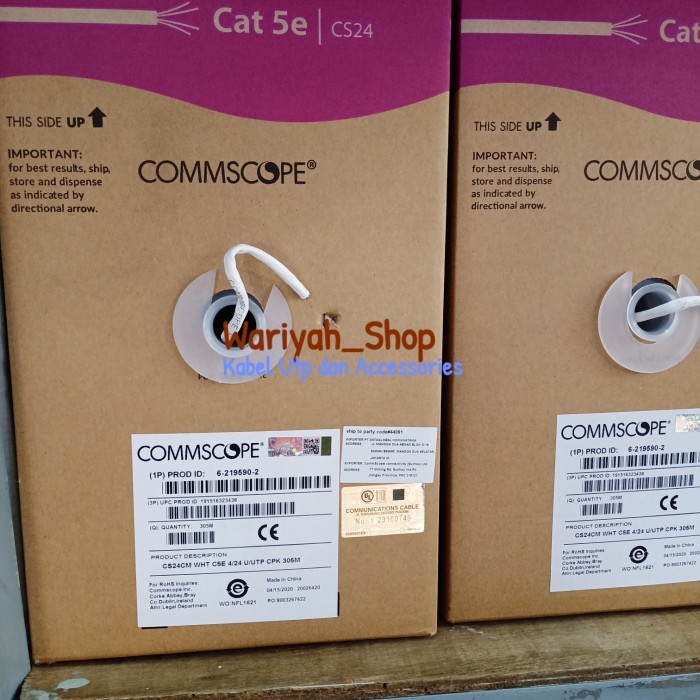 Murah Commscope Utp Cat.5E / Kabel Utp Cat.5E Amp Commscope