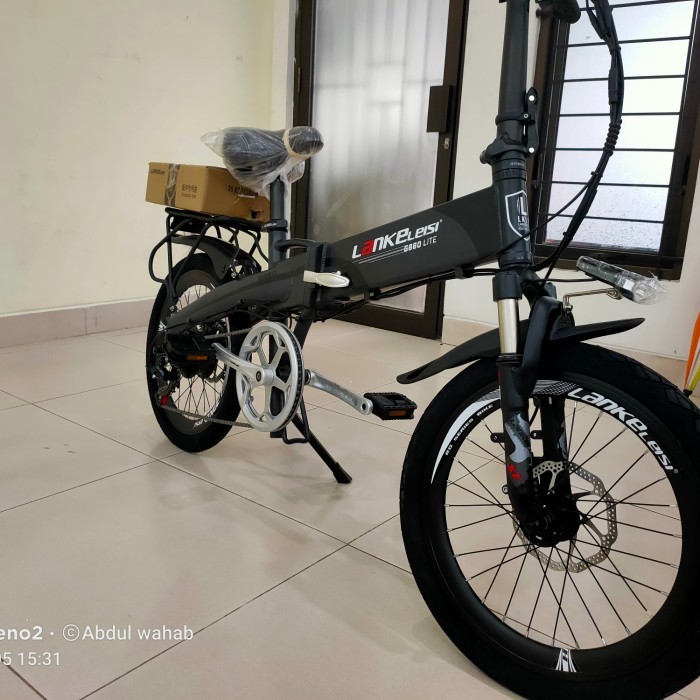 Lankeleisi G660 Lite Version, Sepeda Listrik Lipat Elektric New