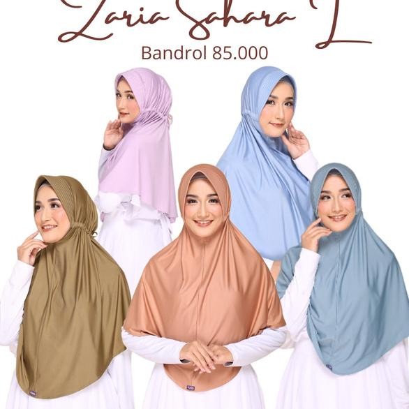Hijab N Elzatta Zaria Ahara L Bergo Polo Panjang Erut Belaang