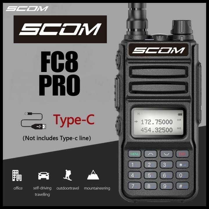 Promo Ht Scom Fc8 Pro Radio Ht Handy Talky Handy Talkie / Uv5R / Uv82 Good Quality