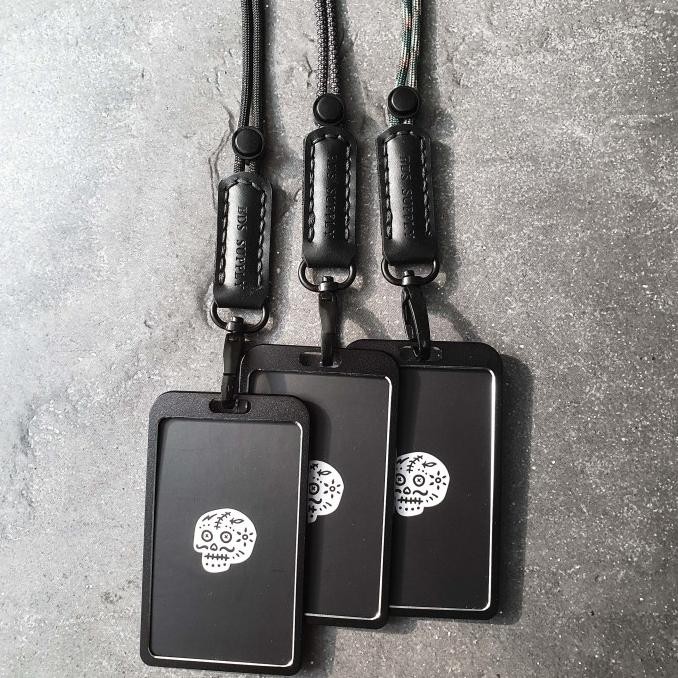 

BDS SCOTT - Minimalist Paracord Leather lanyard id holder