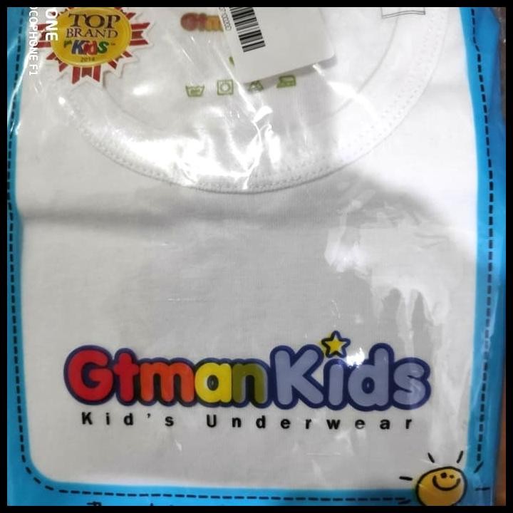 Promo Oblong Anak Anak Gt Kids, Putih, Gt Man Kids, Ukuran S- M- L- Xl Good Quality