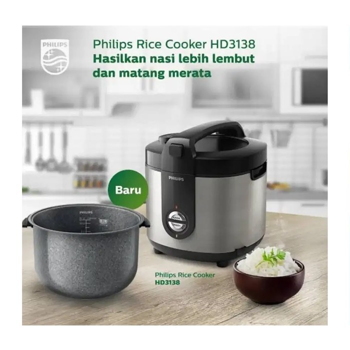 Magic Com Philips Hd3138 / Rice Cooker Philips Hd 3138 Bakuhanseki #Gratisongkir #Sale #Discount