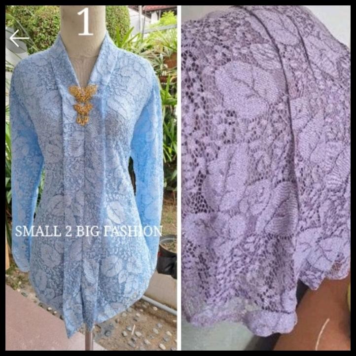 Kebaya Brokat Panjang Ungu / Kebaya Brukat Ungu / Kebaya Modern Ungu Best Seller