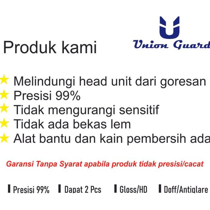 Promo Anti Gores Head Unit Avanza G/ Veloz 2023 COD