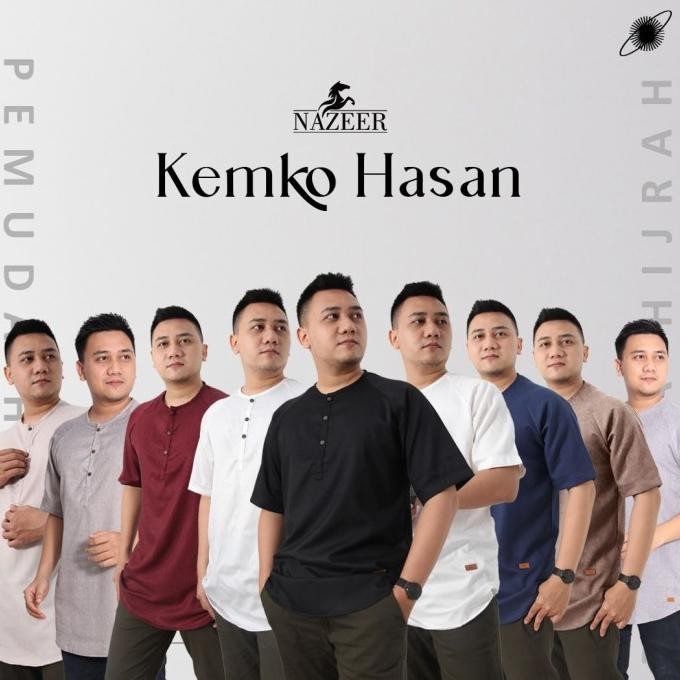 Kemko Pria Lengan Pendek Koko Pria Hasan Nazeer Original