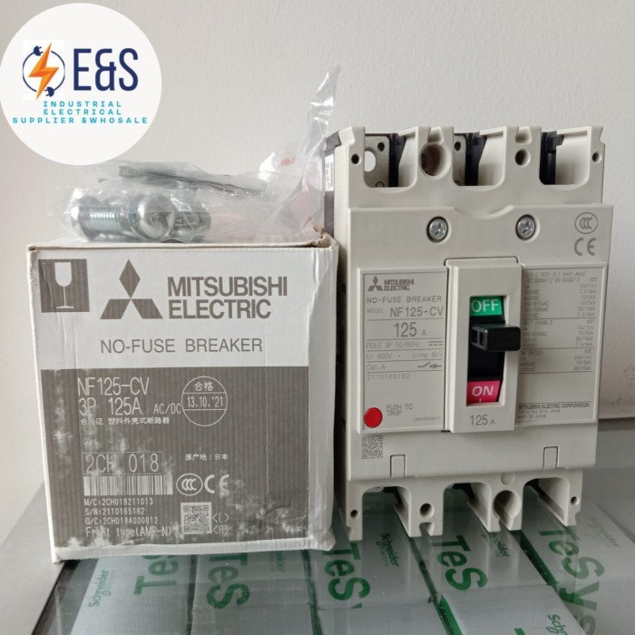 PROMO MCCB BREAKER MITSUBISHI NF125-CV 3P 80A 100A 125A / NF125CV MITSUBISHI MURAH