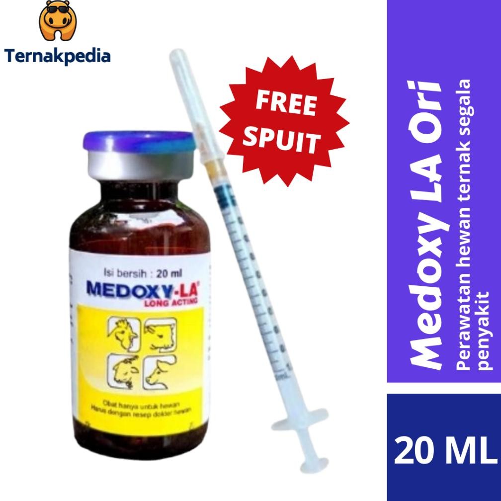 Ex45 Medoxy LA 20 ml Repack - Medoxy LA Original - Obat Ayam Sakit Apapun Original