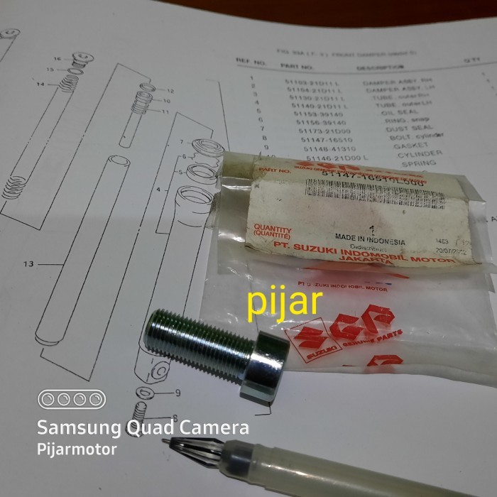 Baut Tap Oli Shock Depan Suzuki Rc100 Bravo Crystal Tornado Satria 120 Barang Langka