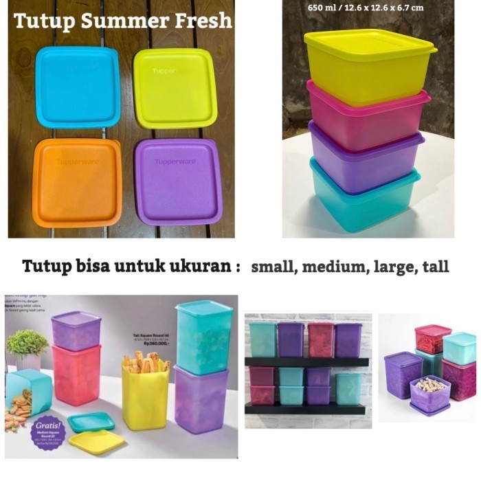 SPECIAL Tupperware tutup toples snack (summer fresh)