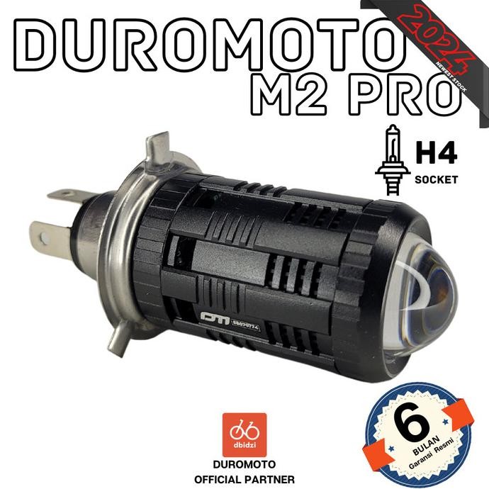 Duromoto M2 Pro M2Pro Lampu Led Bifocal Lens Headlamp Motor H4