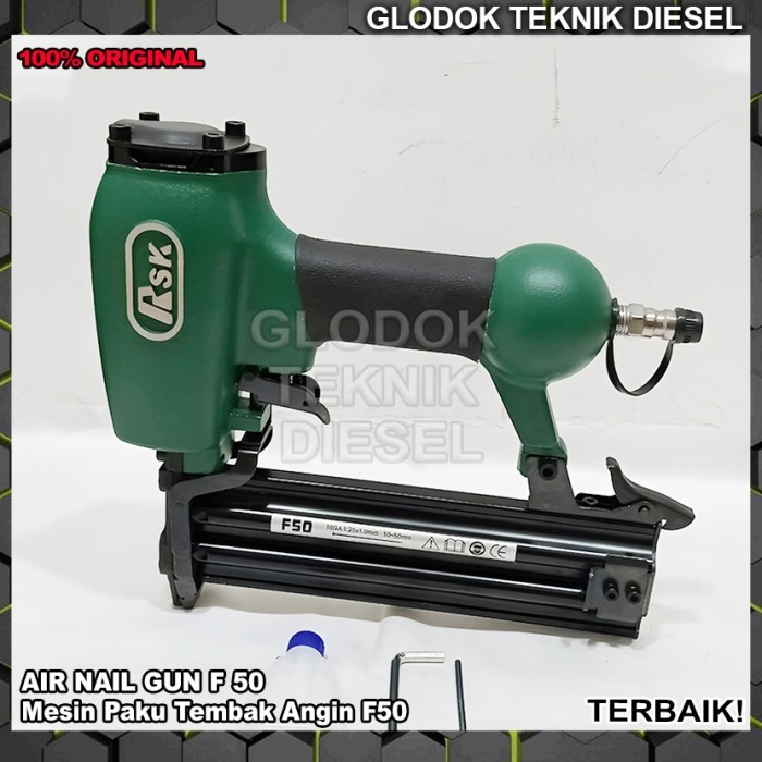 

Mesin Air Nailer Gun F 50 Alat Paku Tembak Lurus Tembok Beton Angin Kompresor Concrete Staples Nail