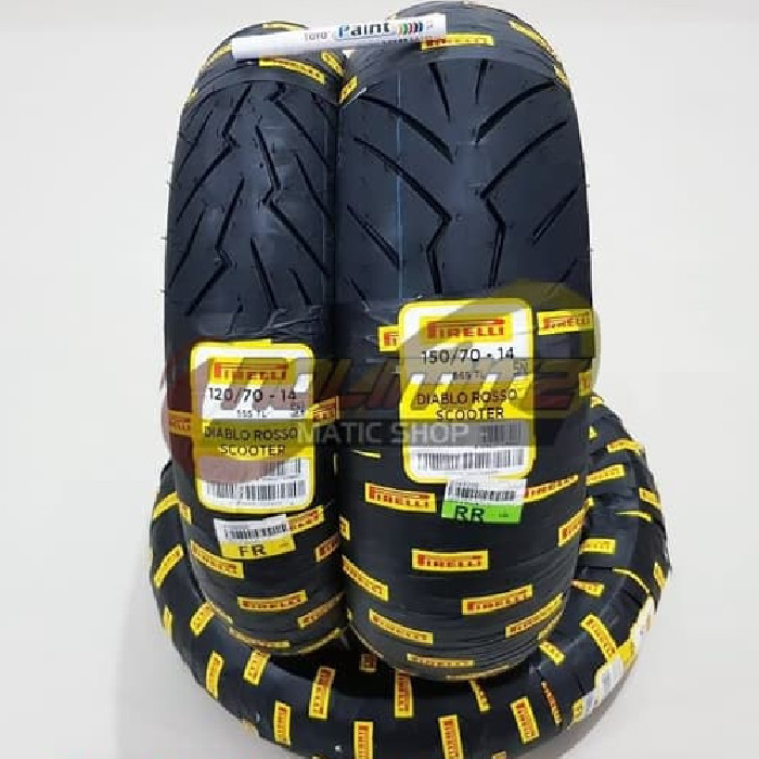 Ban Pirelli Diablo Rosso Scooter Depan Belakang Aerox 155 Spidol Toyo