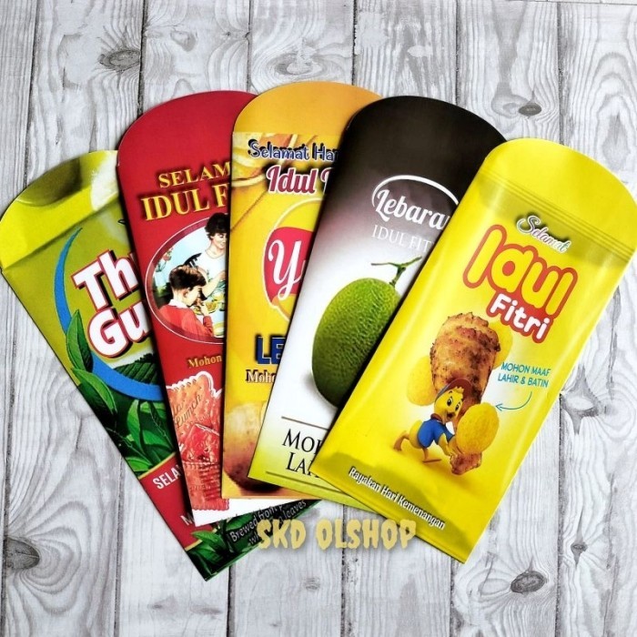 

NEW PRODUK AMPLOP LEBARAN AMPAU LEBARAN UK BESAR KARAKTER SNACK HK ISI 50 LBR RUI9