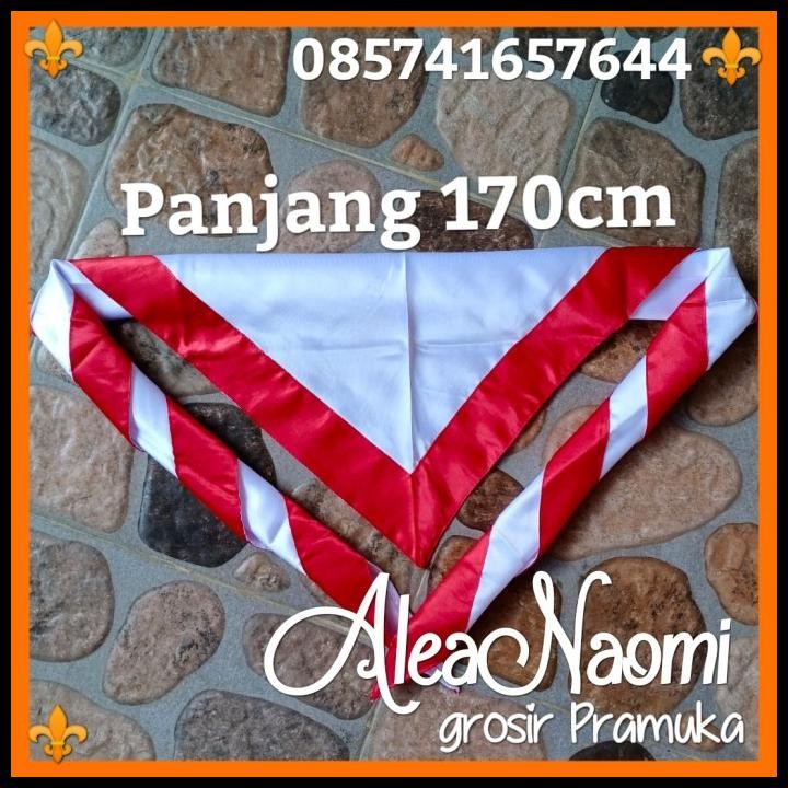 Promo Panjang 170Cm Hasduk Pramuka Satin Super Jumbo Kacu Pramuka Pembina Good Quality