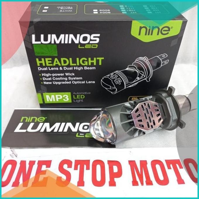 LAMPU LED MINI PROJECTOR H4 MP3 MINI BILED MINI LASER LUMINOS LED H4 M