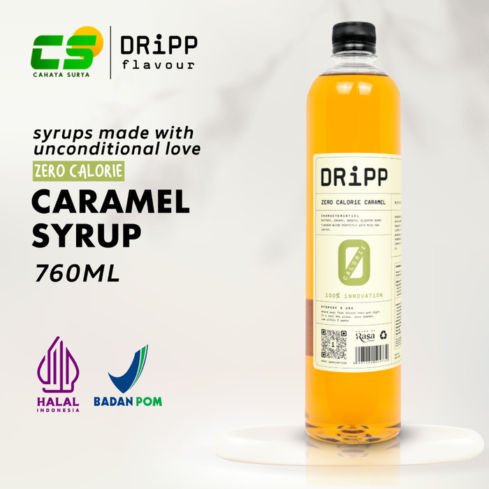 

Dripp Sirup / Syrup - Zero Calorie Caramel Syrup 760 ml (Sirup Caramel Bebas Kalori)