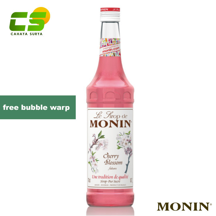 

Monin Syrup/Sirup - Cherry Blossom Syrup 700 ml (Rasa Sakura)