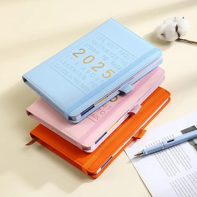 

Ready Daily Weekly Monthly Planner 2025 Buku Planner Agenda Notebook Hard Cover Buku Agenda 2025