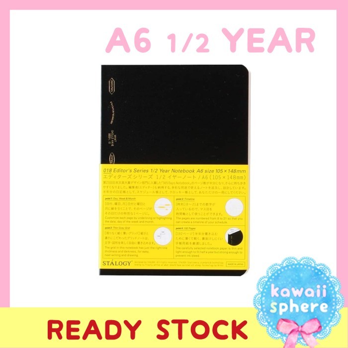 

Ready Stalogy 365 Days Notebook A6 Half Year (1/2 tahun) Ready Stock
