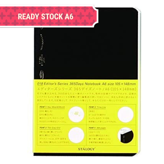 

Ready STALOGY 365 ori Japan utk Bullet Journal, Planner Diary, Agenda