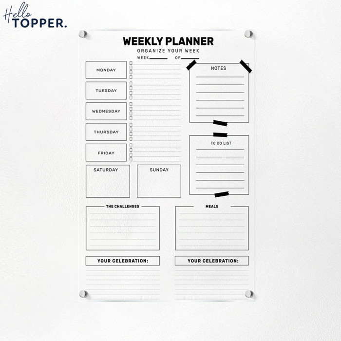 

Ready Daily Planner Papan Jadwal Akrilik Wall Planner Schedule Board