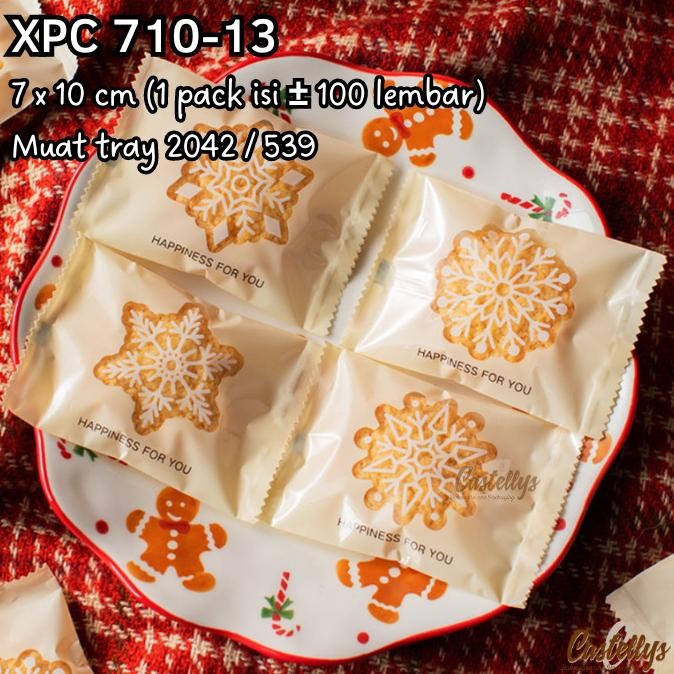 

------] Plastik Cookies Natal XPC 710-13 Kue Kering Nastar Nougat Christmas