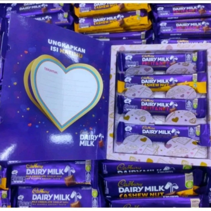 

COKLAT CADBURY GIFT BOX EDISI VALENTINE 2025 DAIRY MILK CHOCOLATE