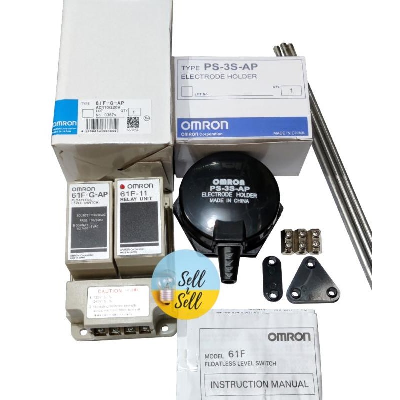 1 Set Murah Sensor Air Otomatis Omron Ps-3S-Ap / Paket Wlc Omron Ps3S Berkualitas