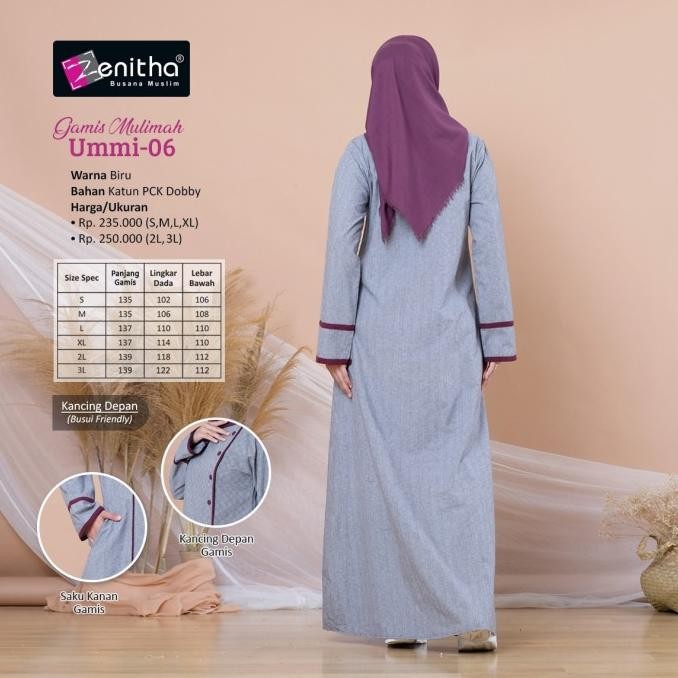 Ummi-06 Baju Gamis Wanita Busana Muslim By Zenitha YS99