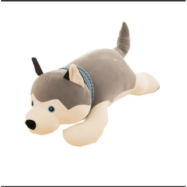 BONEKA ANJING HUSKY SIBERIAN DOG DOGGIE DOLL HADIAH JUMBO MINI KECIL