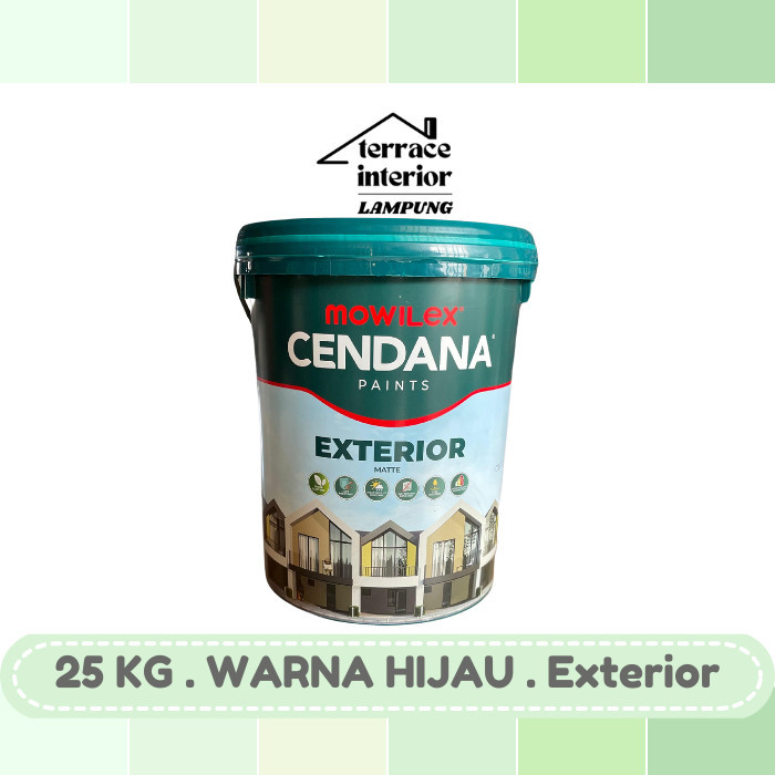 Cat Tembok Mowilex Cendana Exterior Warna Hijau 25 Kg