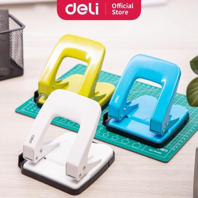 

Deli E0138 -Hole Punch/Pembolong Kertas-Metal Punch 35Sheets