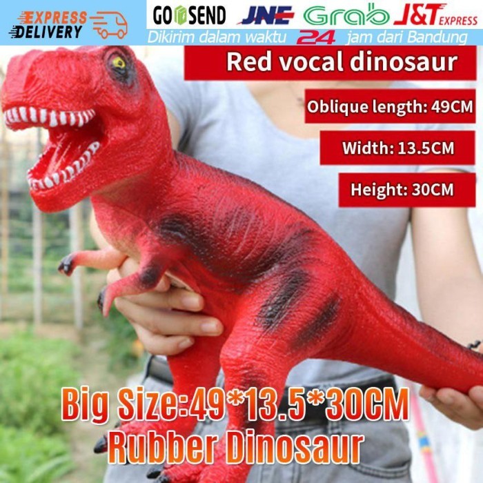 

MAINAN DINOSAURUS FIGURE TYREX SUPER JUMBO BONEKA DINOSAURUS KARET