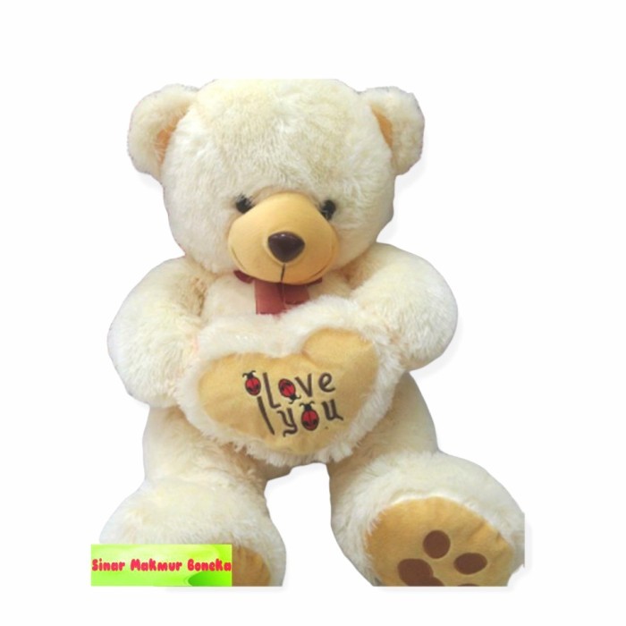 

BONEKA TEDDY BEAR CUTE JUMBO WITH LOVE " I LOVE YOU