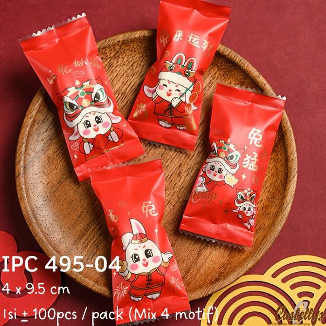 

paling diminati] Plastik Cookies Imlek IPC 495-04 Rabbit Snack Nougat Permen Sincia CNY