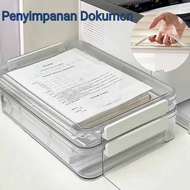 

Tempat Penyimpanan Dokumen/Kotak Penyimpanan Desktop Transparan