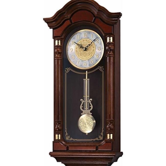 Jam Dinding Seiko Kayu Japan Westminster Qxh004B Qxh004 Brown Original