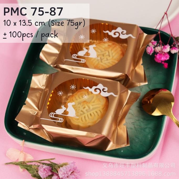

] Plastik Mooncake 75gr PMC 75-87 Kue Kering Pia Bulan Snowskin