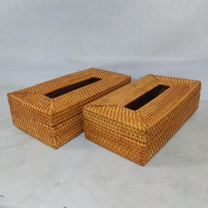 #####] Tempat Tissue Rotan Box Tissu Anyaman Rotan Kotak Tisue