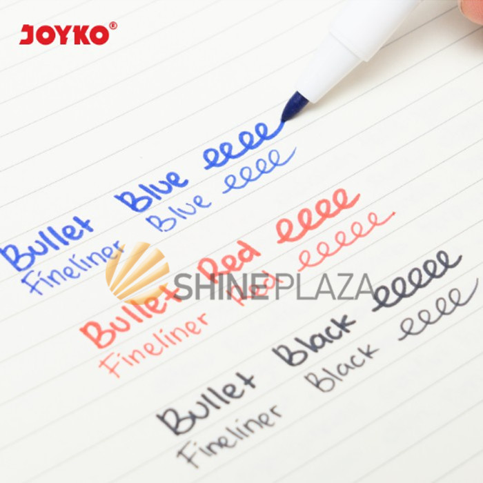 

SPIDOL DUAL TIP FINELINE HITAM BIRU MERAH JOYKO MK-64 COLOR MARKER