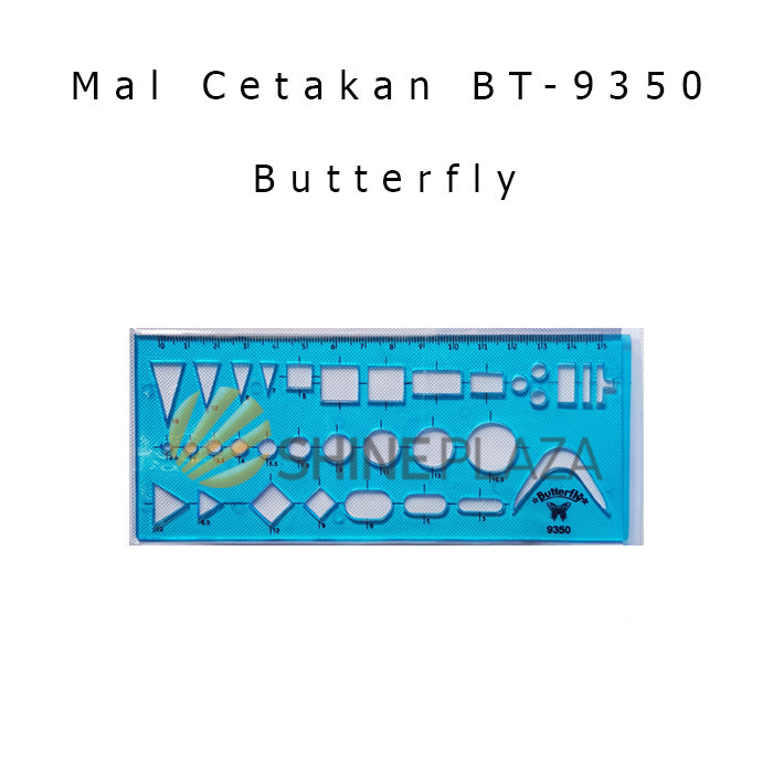 

MAL CETAKAN BENTUK BUTTERFLY BT-9350 - PENGGARIS TEKNIK TEMPLATE MALL SABLON