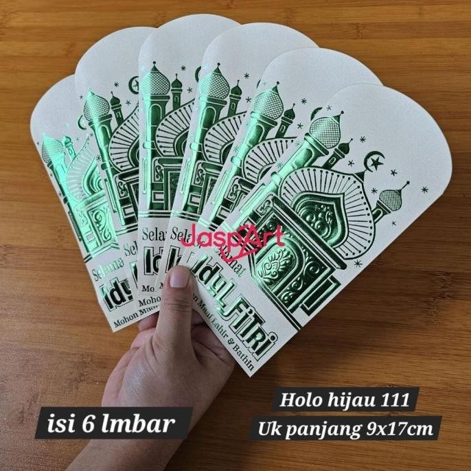 

Mubarak| AMPLOP PANJANG BESAR / ANGPAO LEBARAN HARI RAYA IDUL FITRI PREMIUM EMBOSS EMAS MENGKILAP