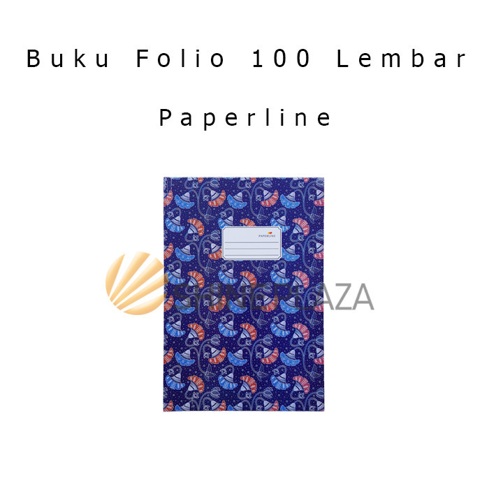 

BUKU TULIS FOLIO PAPERLINE 100 LEMBAR - HARDCOVER HARD COVER WRITING BOOK F4