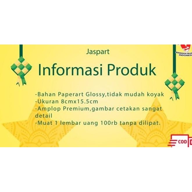 

Mubarak| [Isi 30] AMPLOP LEBARAN HARI RAYA IDUL FITRI PANJANG PREMIUM -pjg3115