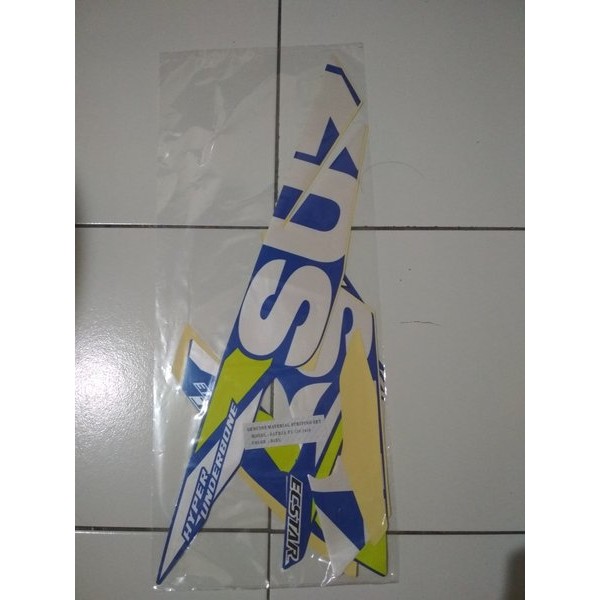 Striping Stiker Lis Motor Suzuki Satria Fu 2019 Led Biru Gp Livery Barang Langka