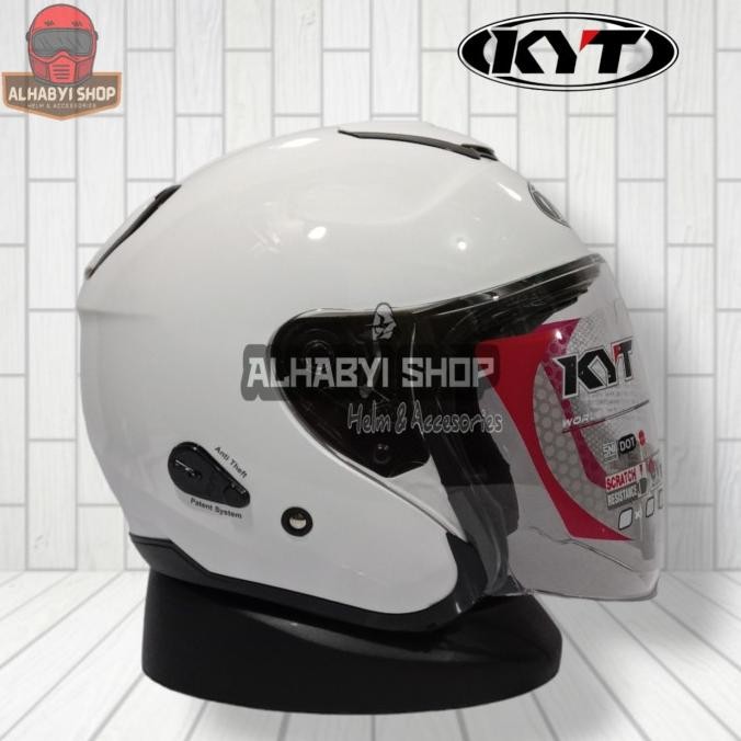 Helm Kyt Kyoto Solid White Original