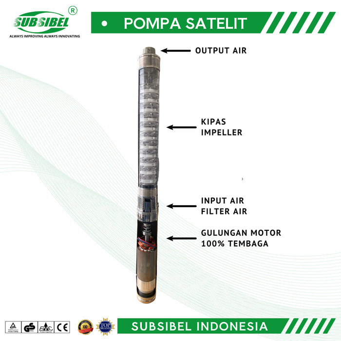 POMPA SUBMERSIBLE 3SDM 2/8 - 0.25HP - SUBSIBEL PUMP