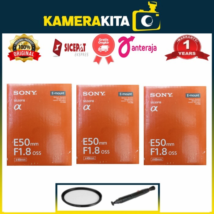 SONY E 50MM F/1.8 OSS / LENSA SONY E 50MM F1. 8 OSS / SONY E 50MM